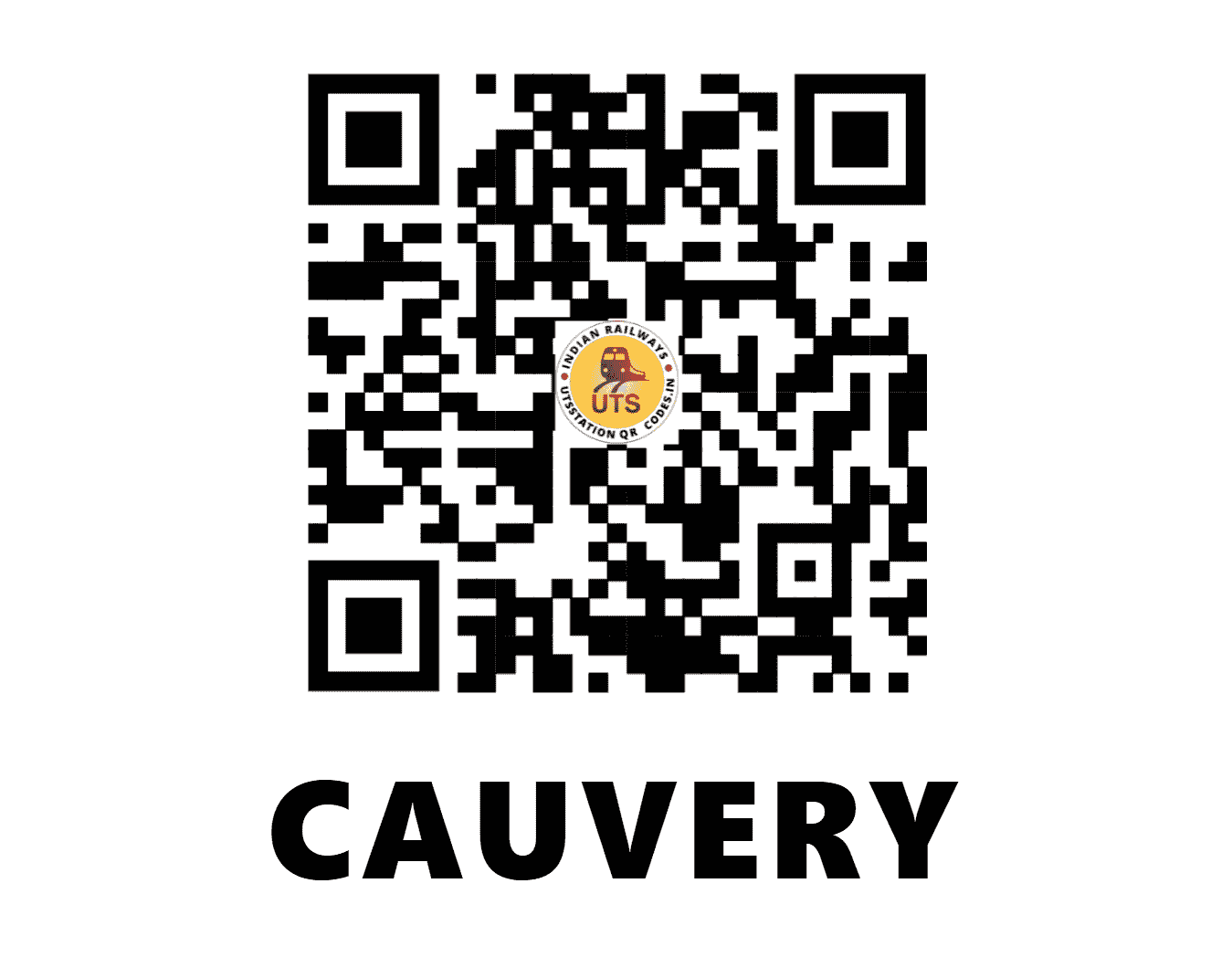 UTS QR Code for CAUVERY - CV - SR (TAMIL NADU)